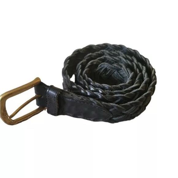 LUCKY women’s Black Braided Belt, Small - Picture 2 of 4